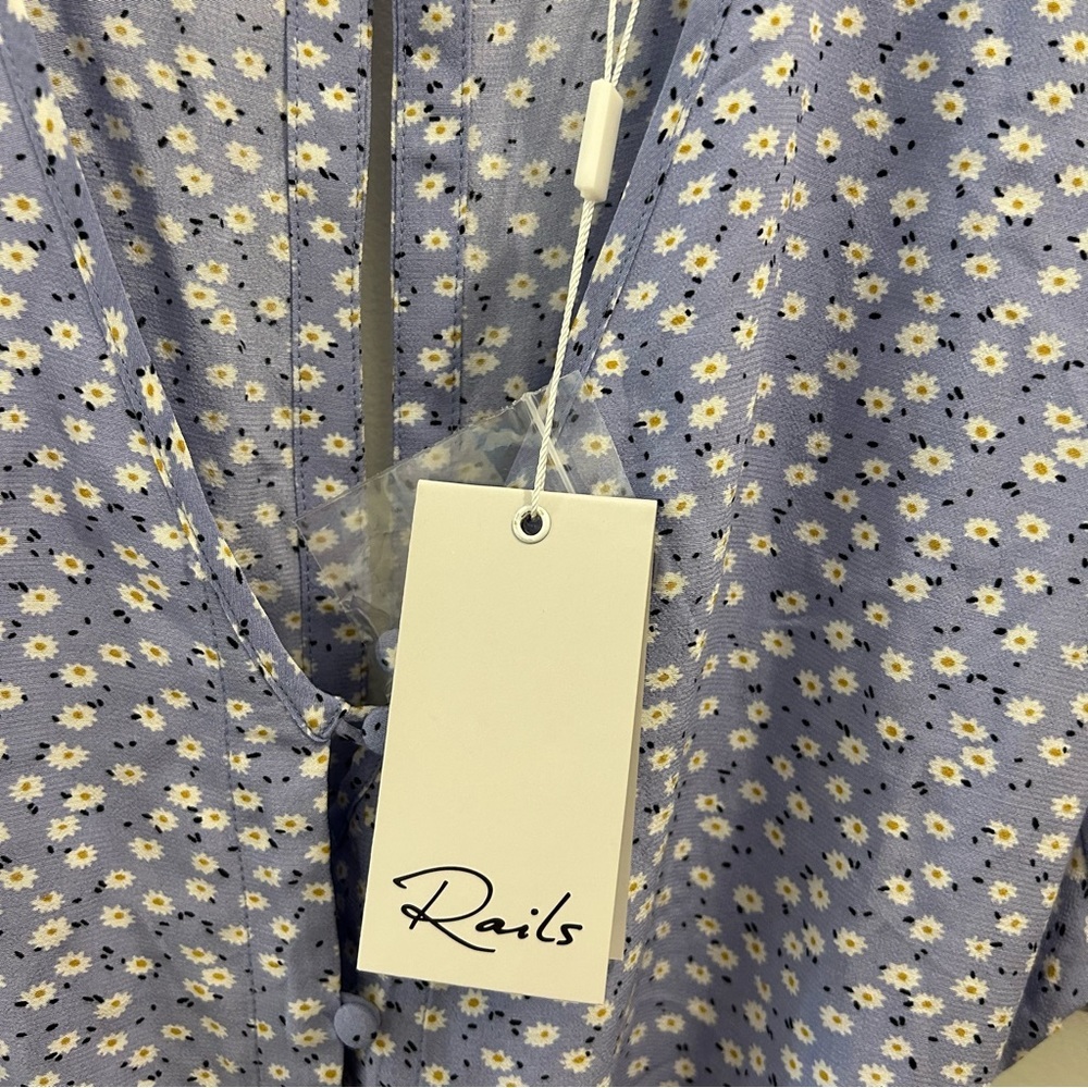 Rails Sofia Romper Medium NWT Daisy Blue - Picture 11 of 15
